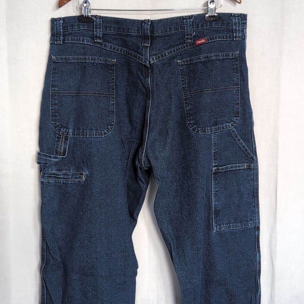 Wrangler Dark Wash Carpenter Jeans Size 38 x 34 - Picture 3 of 5